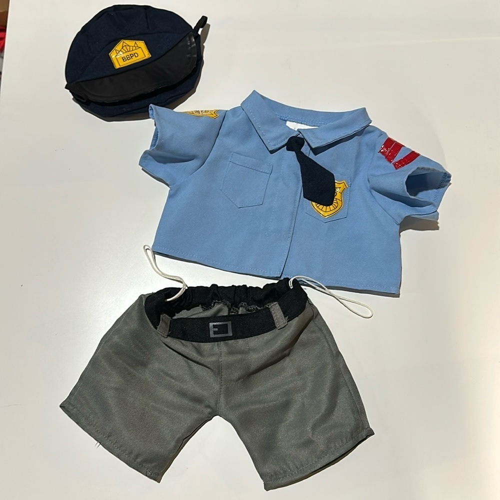Build-A-Bear Police Outfit BBPD; 3-piece